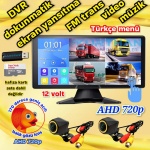 2 ADET BALIK GÖZÜ 720P AHD 170'' KAMERA DOKUNMATİK 10.36'' VİDEO MÜZİK DVR EKRAN SETİ 12 V - Görsel 2