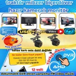 2 ADET BALIK GÖZÜ 720P AHD 170'' KAMERA DOKUNMATİK 10.36'' VİDEO MÜZİK DVR EKRAN SETİ 12 V - Görsel 3