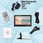 9 İNÇ HDMİ VGA TFT LCD  GÜVENLİK MONİTÖRÜ - Görsel 3