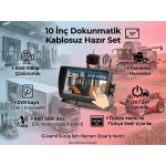 10 İNÇ DOKUNMATİK 1 ADET KABLOSUZ KAMERA AHD 1080P DVR MONİTÖR BSD KÖR NOKTA SİSTEMLİ 12 24 V - Görsel 5