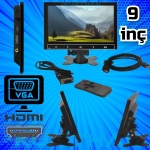 9 İNÇ HDMİ VGA TFT LCD  GÜVENLİK MONİTÖRÜ