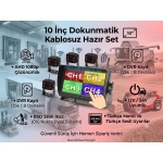 10 İNÇ DVR 4 KAMERALI KABLOSUZ DOKUNMATİK AHD 1080P BSD KÖR NOKTA UYARI 12 24 VOLT - Görsel 6