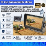 10 İNÇ DOKUNMATİK 1 ADET KABLOSUZ KAMERA AHD 1080P DVR MONİTÖR BSD KÖR NOKTA SİSTEMLİ 12 24 V - Görsel 8